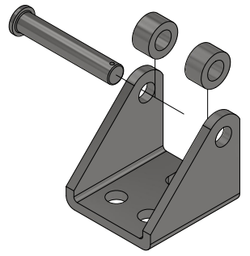 Mounting bracket for linear actuator